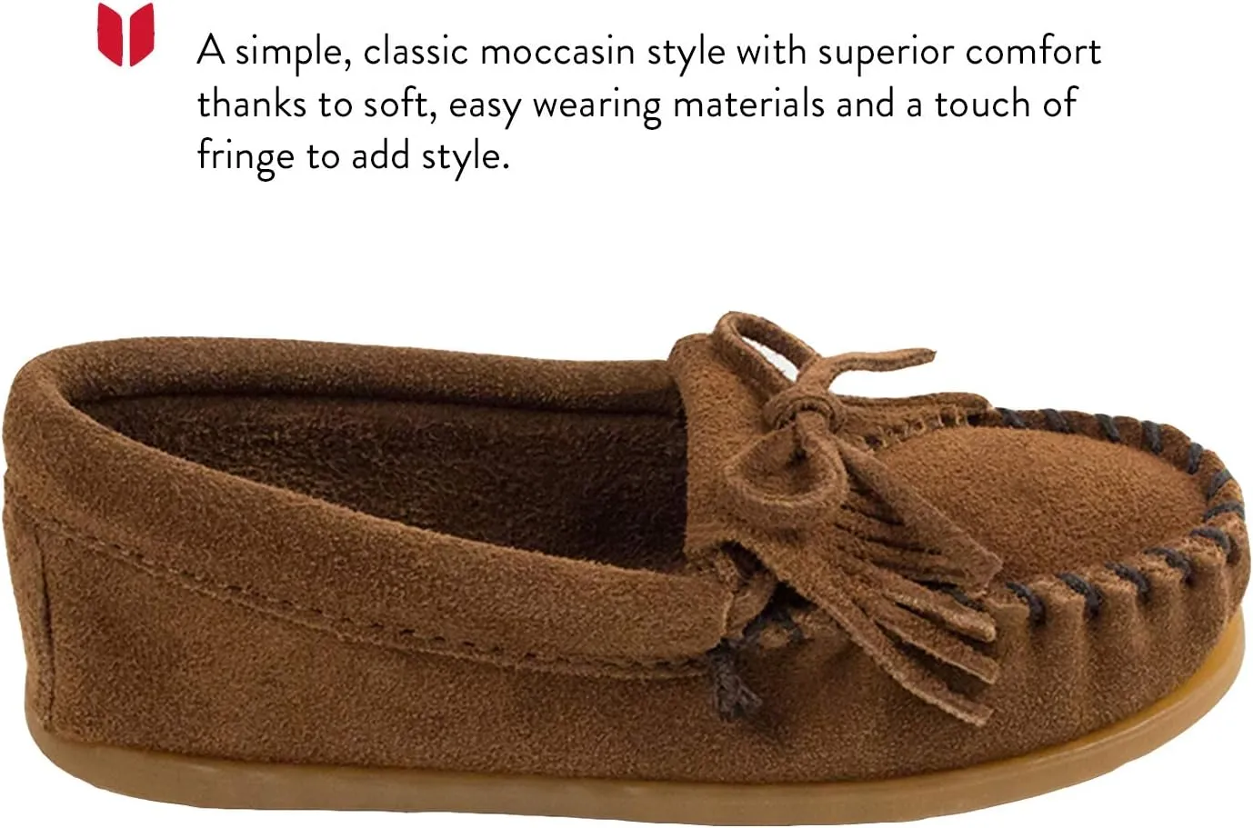 Minnetonka Kids' Kilty Hardsole Moccasin