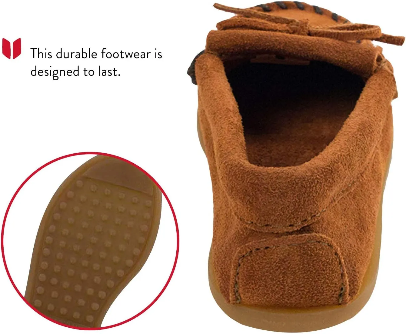 Minnetonka Kids' Kilty Hardsole Moccasin
