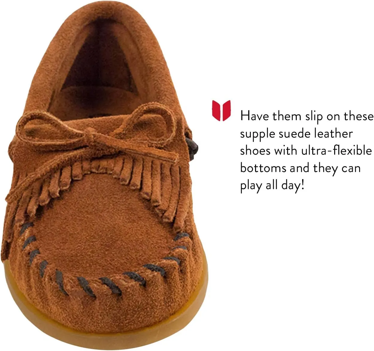 Minnetonka Kids' Kilty Hardsole Moccasin