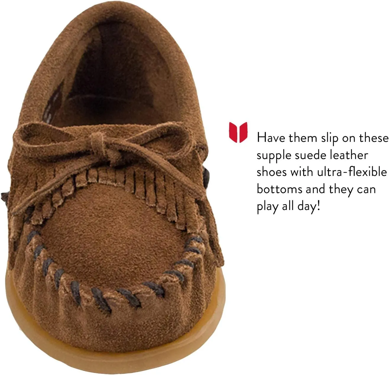 Minnetonka Kids' Kilty Hardsole Moccasin
