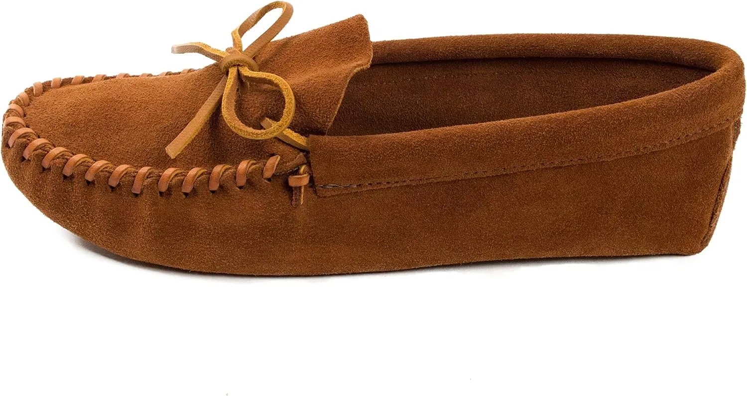 Minnetonka Men's Leather Laced Soft Leather Sole Moccasin