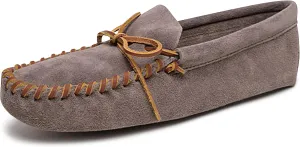 Minnetonka Men's Leather Laced Soft Leather Sole Moccasin