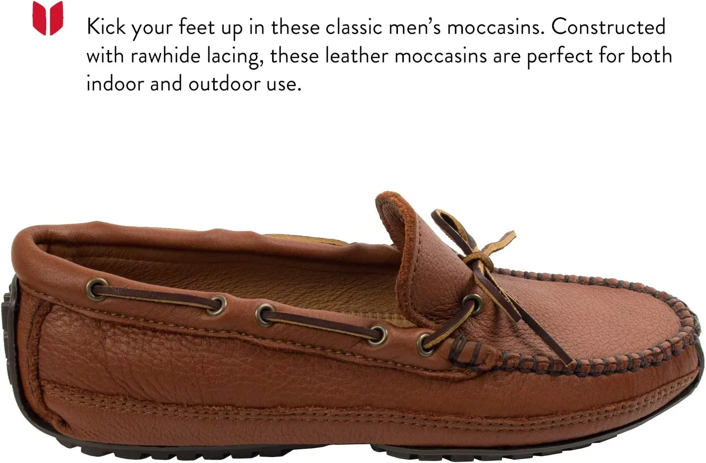 Minnetonka Men's Moosehide Weekend Moccasin