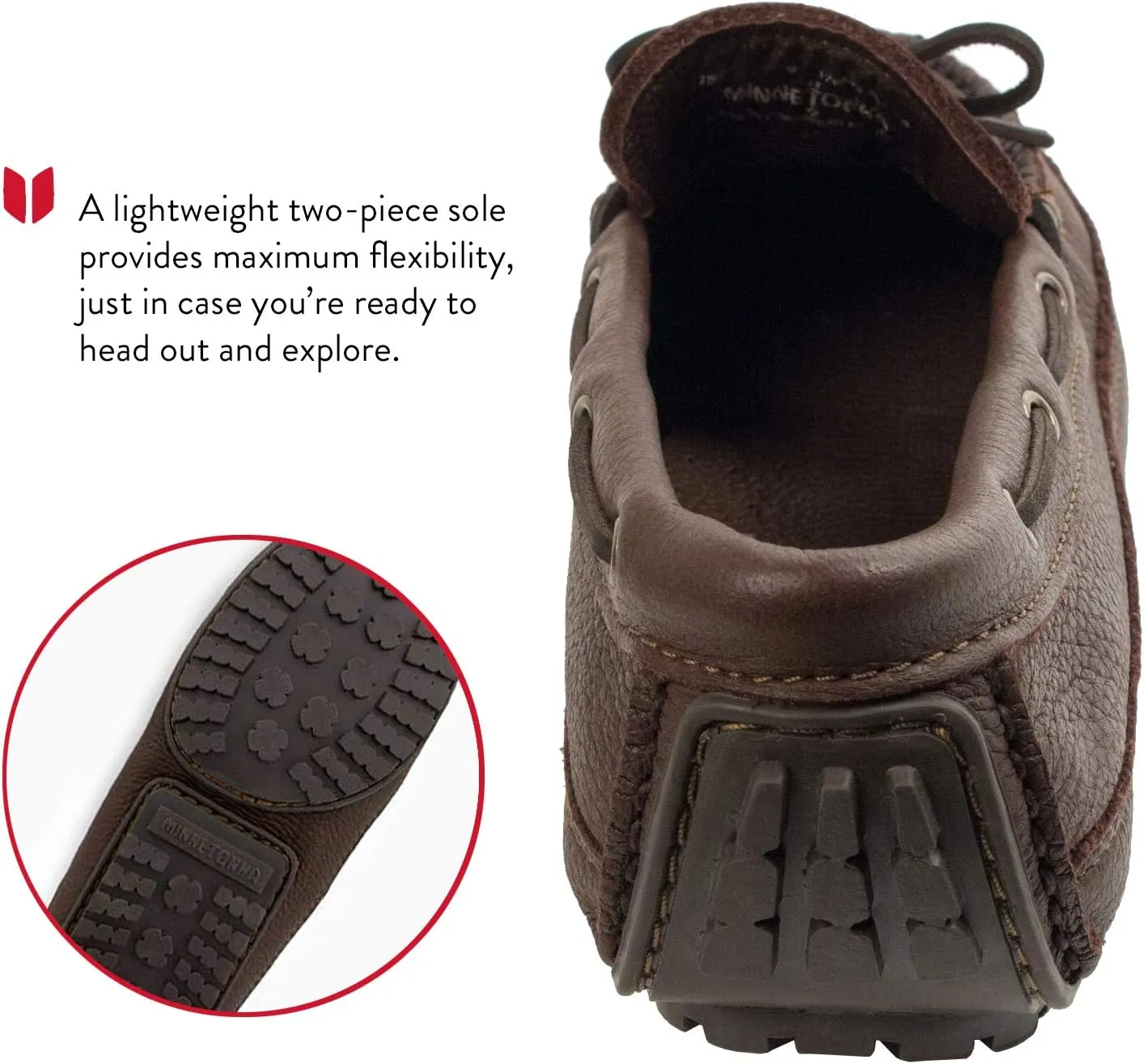 Minnetonka Men's Moosehide Weekend Moccasin