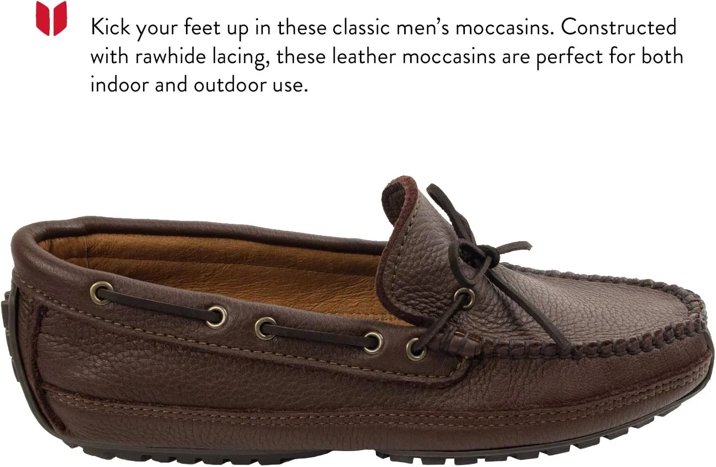 Minnetonka Men's Moosehide Weekend Moccasin