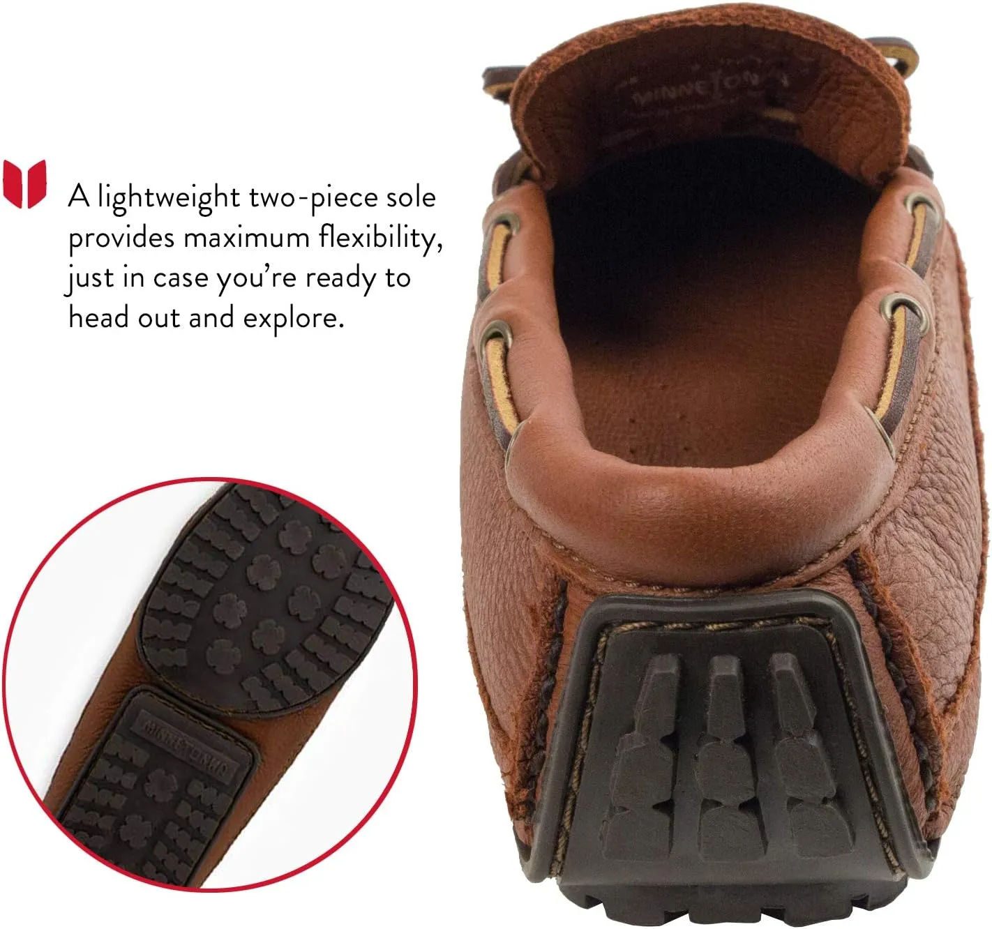 Minnetonka Men's Moosehide Weekend Moccasin