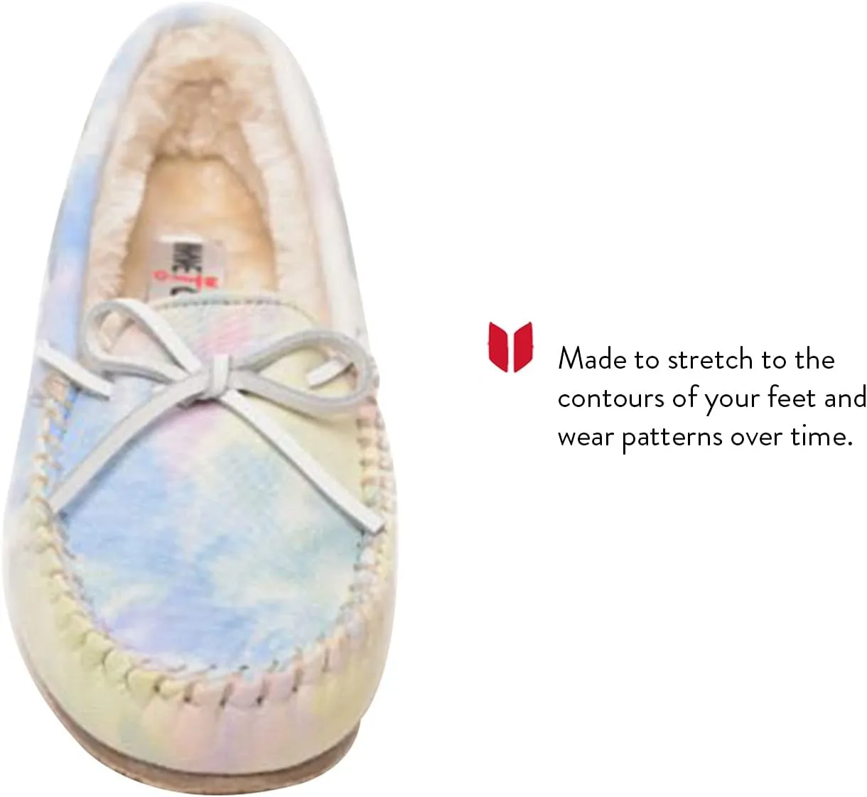 Minnetonka Tie-Dye Carrie Moccasins Slippers for Women