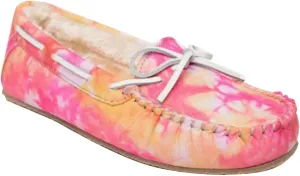 Minnetonka Tie-Dye Carrie Moccasins Slippers for Women