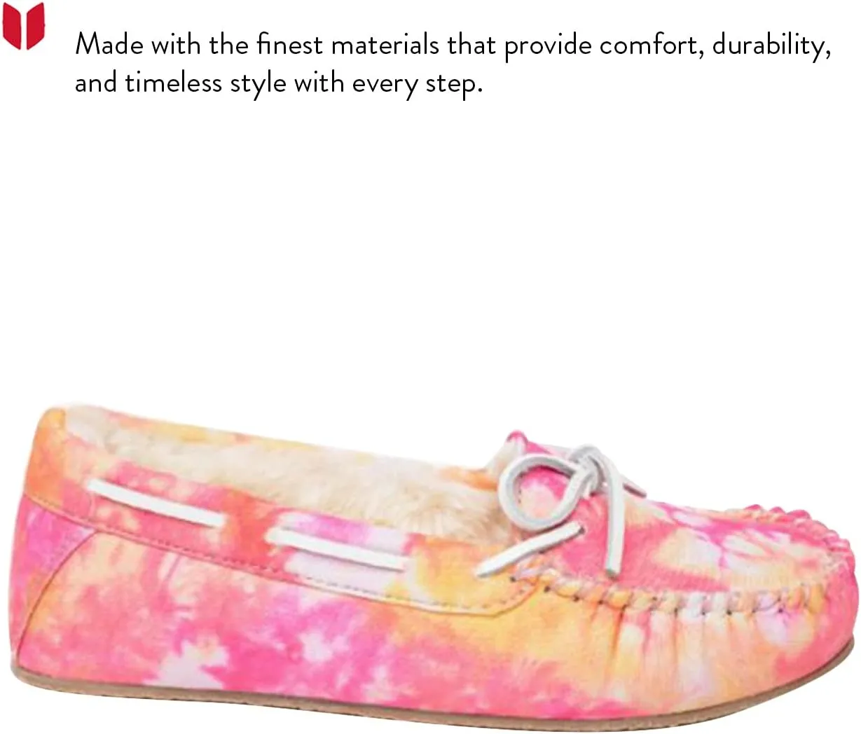 Minnetonka Tie-Dye Carrie Moccasins Slippers for Women