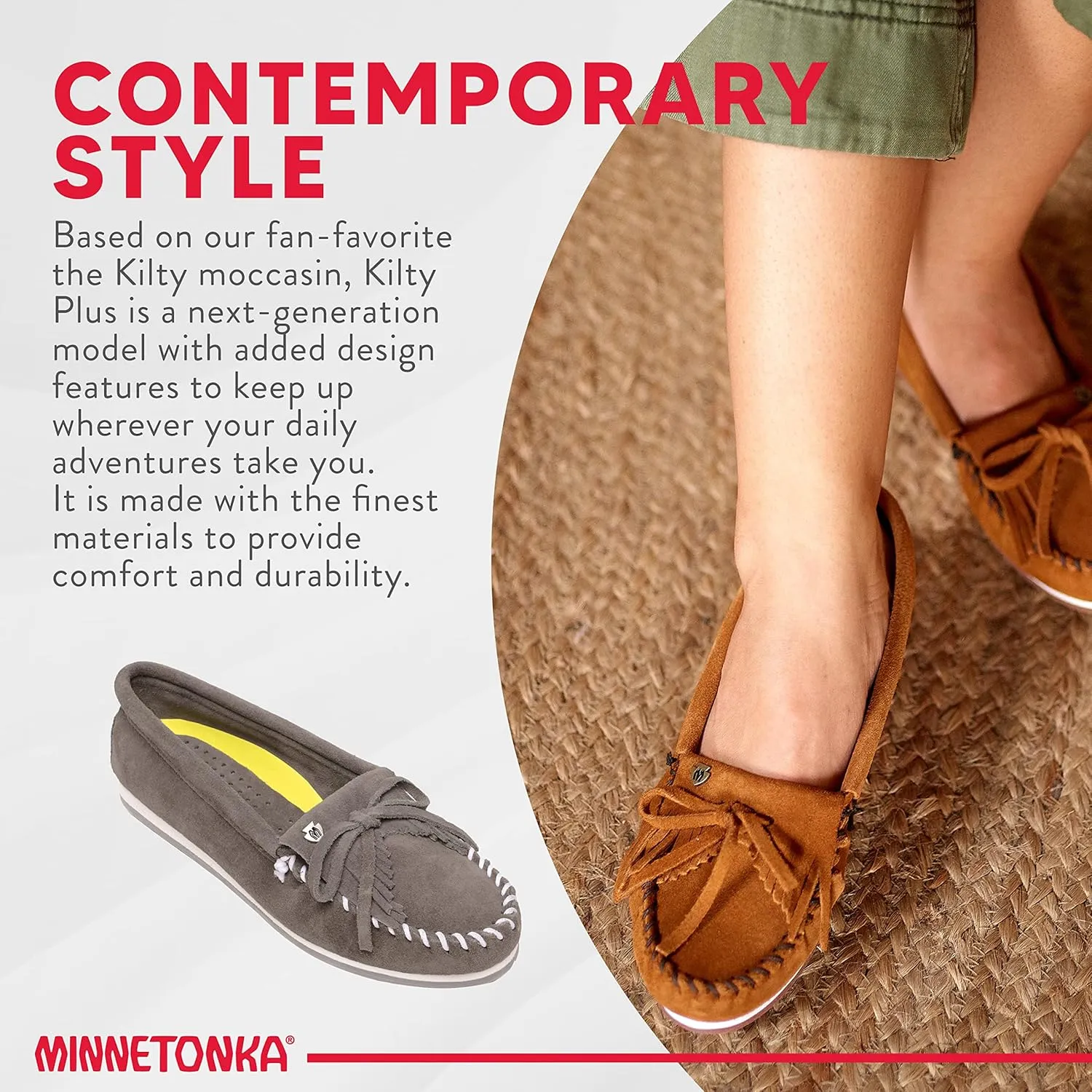 Minnetonka Women's Kilty Plus Moccasin