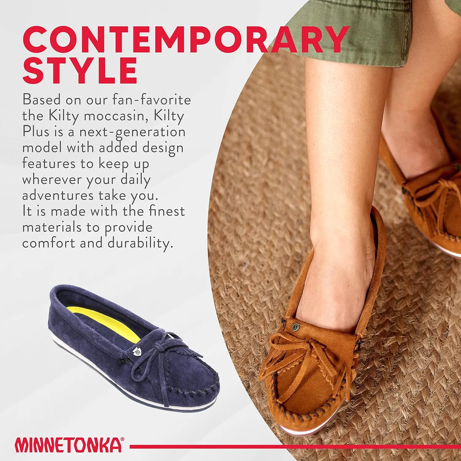Minnetonka Women's Kilty Plus Moccasin