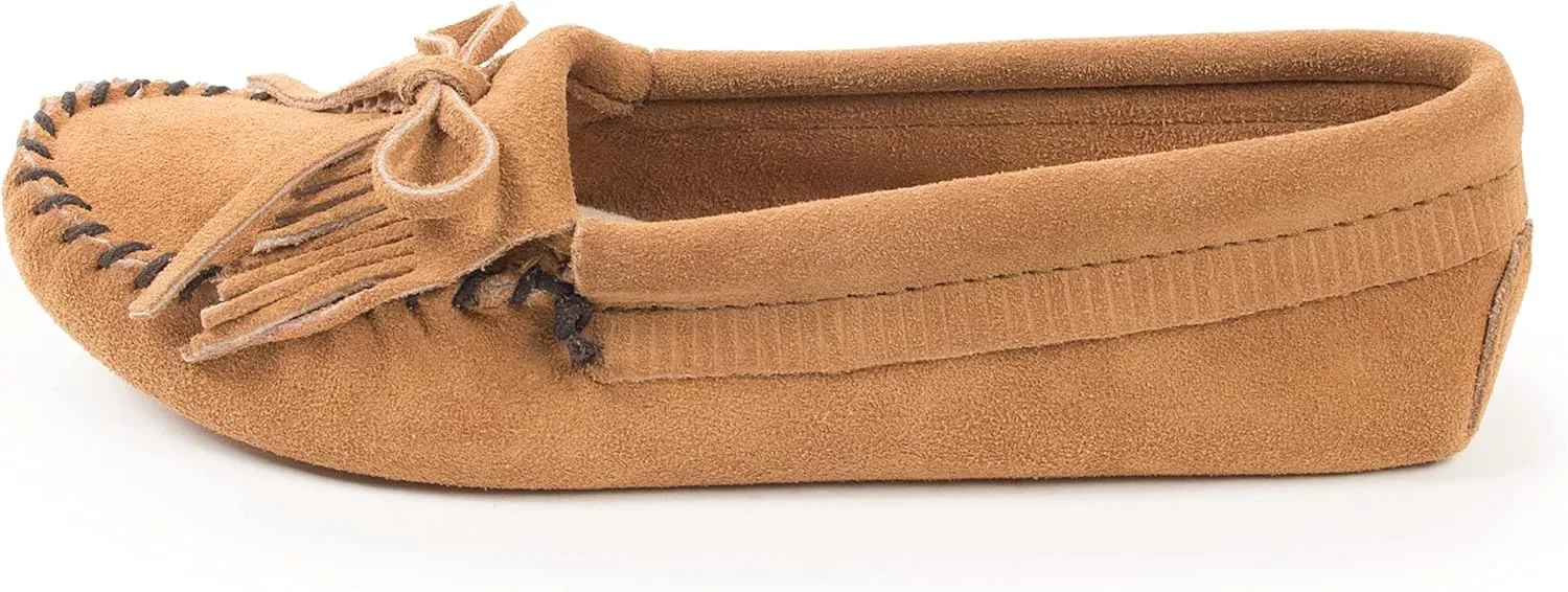 Minnetonka Women's Kilty Soft Leather Sole Moccasin