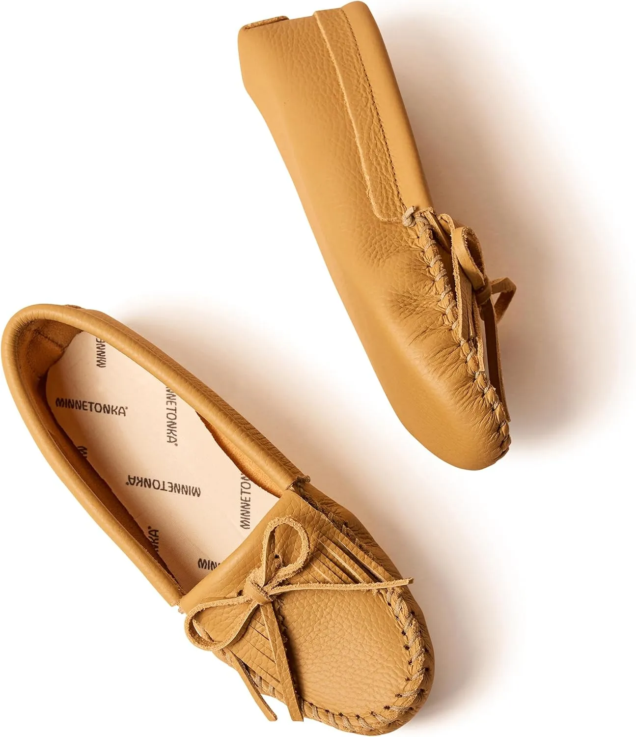 Minnetonka Women's Kilty Soft Leather Sole Moccasin