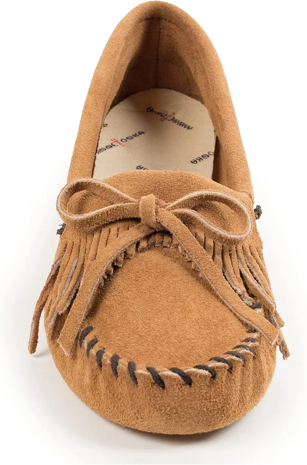 Minnetonka Women's Kilty Soft Leather Sole Moccasin