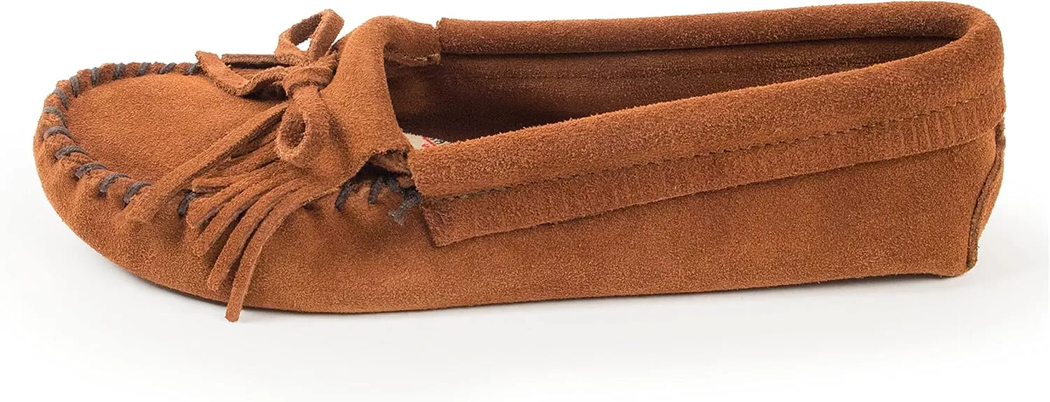 Minnetonka Women's Kilty Soft Leather Sole Moccasin