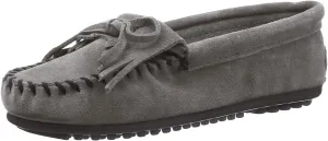 Minnetonka Women's Kilty Suede Hardsole Moccasin