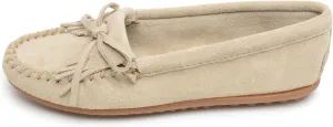 Minnetonka Women's Kilty Suede Hardsole Moccasin