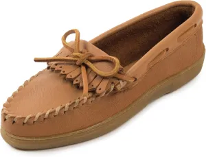 Minnetonka Women's Moosehide Fringed Kilty Moccasin