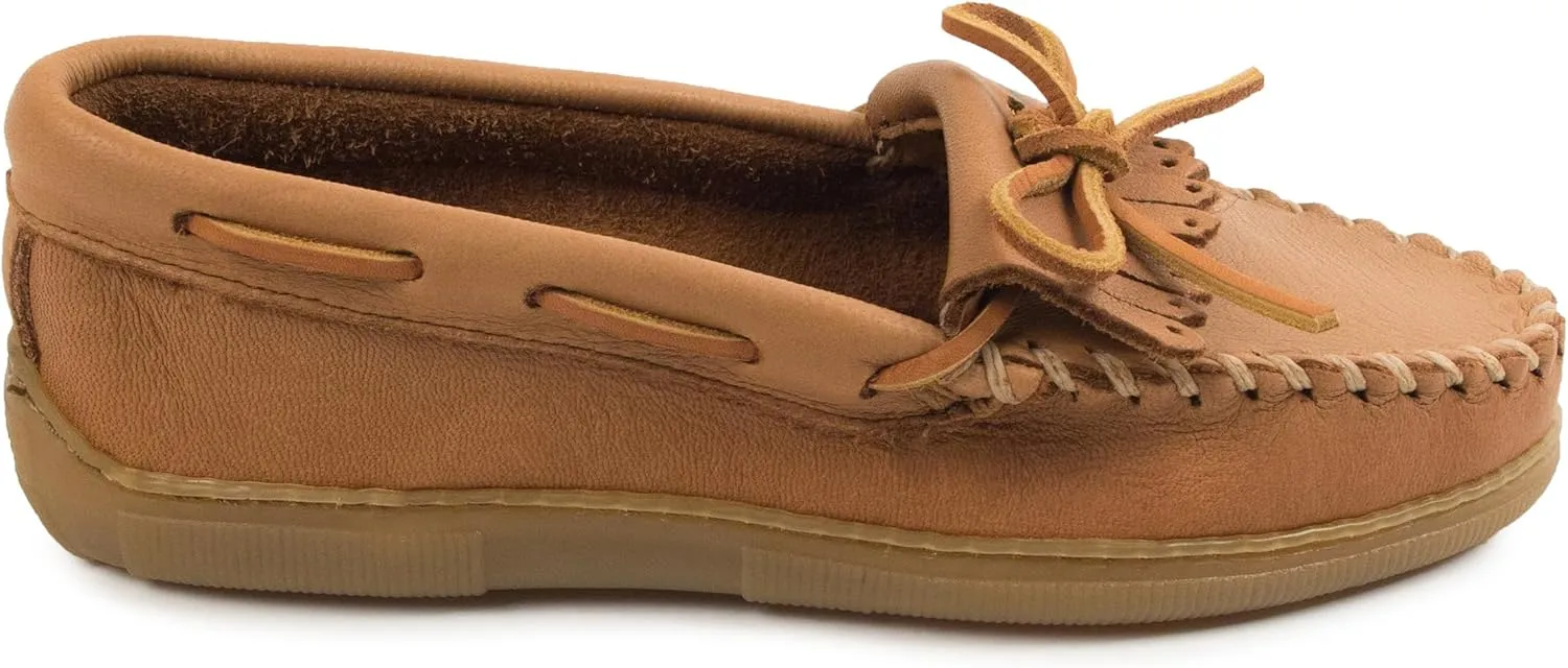 Minnetonka Women's Moosehide Fringed Kilty Moccasin