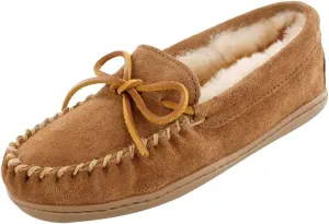Minnetonka Womens Sheepskin Hardsole Moccasins