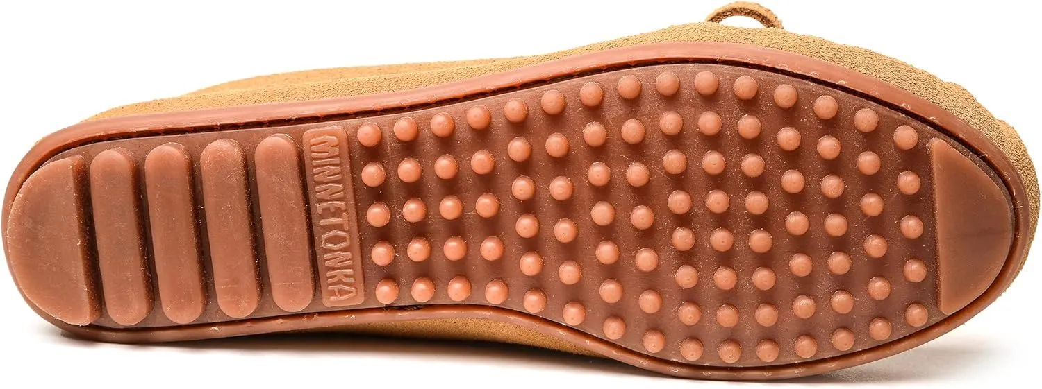 Minnetonka Women’s Thunderbird “Animikii” Hardsole – Moccasins for Women with a Classic Leather Moccasin Silhouette, Cushioned Footbed, and Beaded Moccasin Design