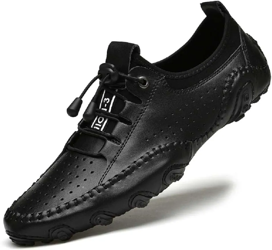 mitvr Men’s Casual Leather Loafers Shoes Penny Loafers Moccasin Flats Boat Shoes