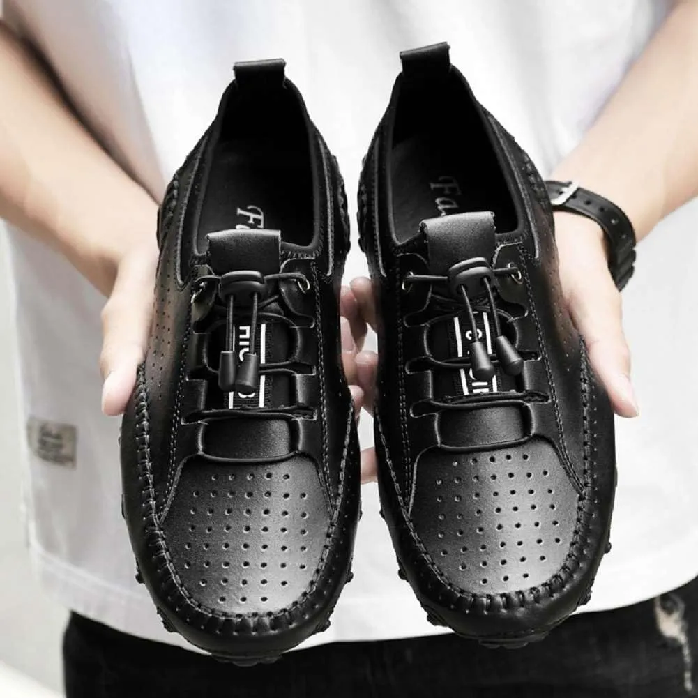 mitvr Men’s Casual Leather Loafers Shoes Penny Loafers Moccasin Flats Boat Shoes