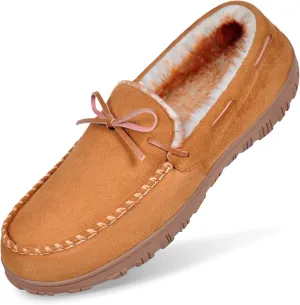 MIXIN Mens Slippers Indoor Outdoor Memory Foam House Shoes Anti-Slip Moccasins Slippers for Men