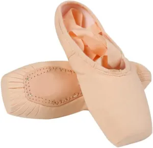 MSMAX Ballet Shoes for Women Ballerina Pointe Flats for Girls