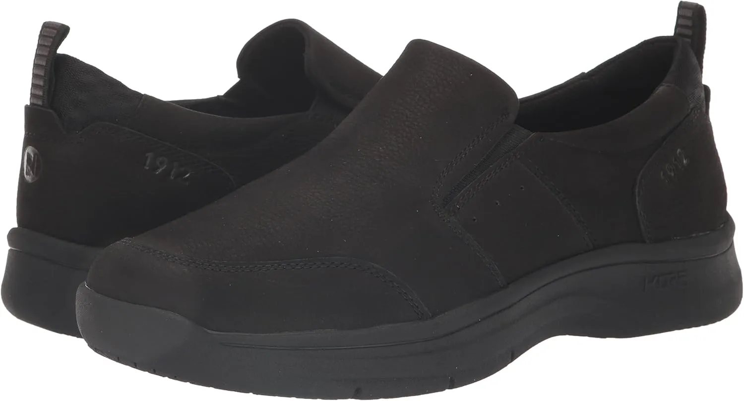 Nunn Bush Men's Mac Moccasin Toe Slip-on Lightweight Comfortable Leather Walking Shoe Loafer
