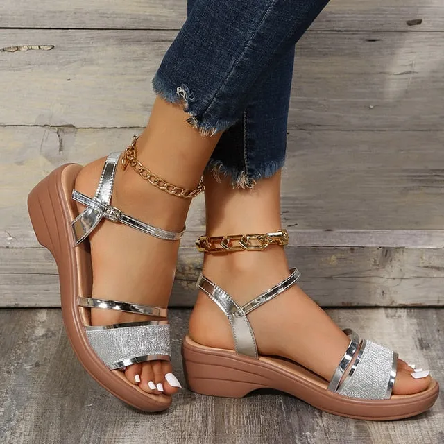 OCW Women Sandal Comfy Wedge Heel Open Toe Chic Fashion Summer