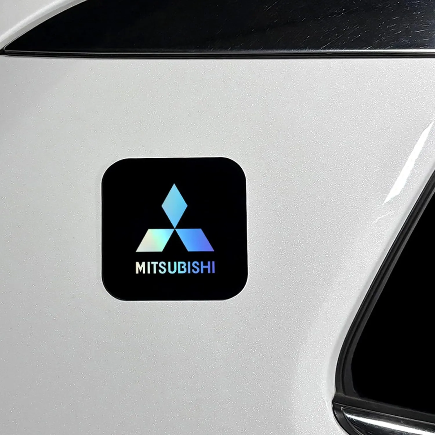 Oil Tank Cap Sticker for Mitsubishi Lancer Evolution IX 2005 2006 2007, Fuel Door Decal Car Accessories, Gas Cap Trim for A Sleek Exterior Look,A