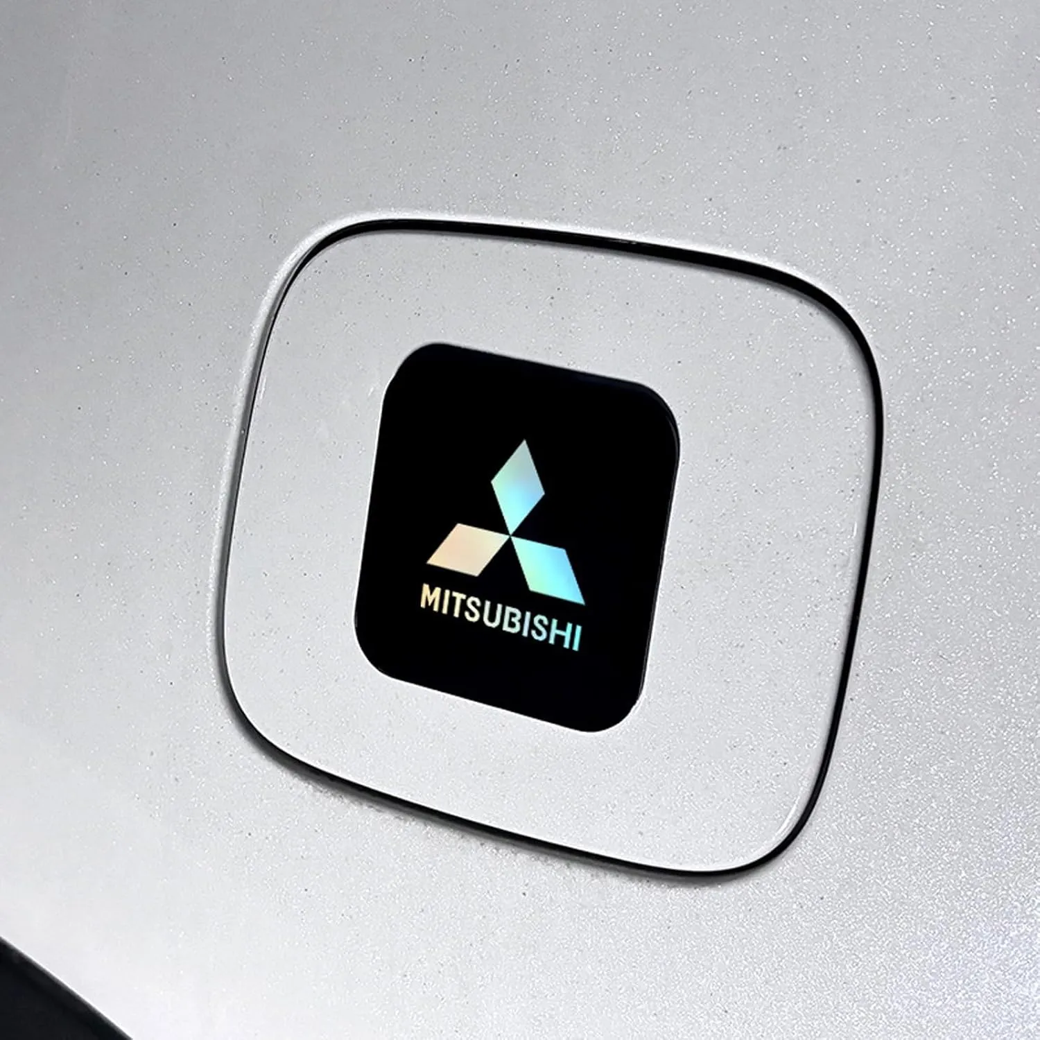 Oil Tank Cap Sticker for Mitsubishi Lancer Evolution IX 2005 2006 2007, Fuel Door Decal Car Accessories, Gas Cap Trim for A Sleek Exterior Look,A