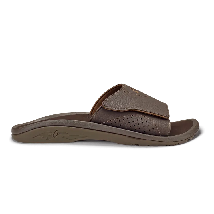 Olukai Mens Nalu Slide in Dark Java