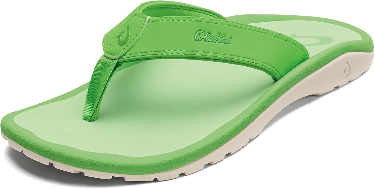 OLUKAI Ohana Men's Beach Sandals, Water Resistant Flip Flops, Arch Support & Comfort Fit, Lightweight & Durable, Enhanced Grip & Traction