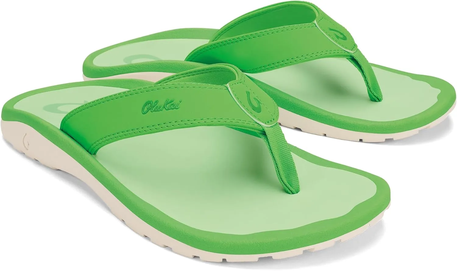OLUKAI Ohana Men's Beach Sandals, Water Resistant Flip Flops, Arch Support & Comfort Fit, Lightweight & Durable, Enhanced Grip & Traction