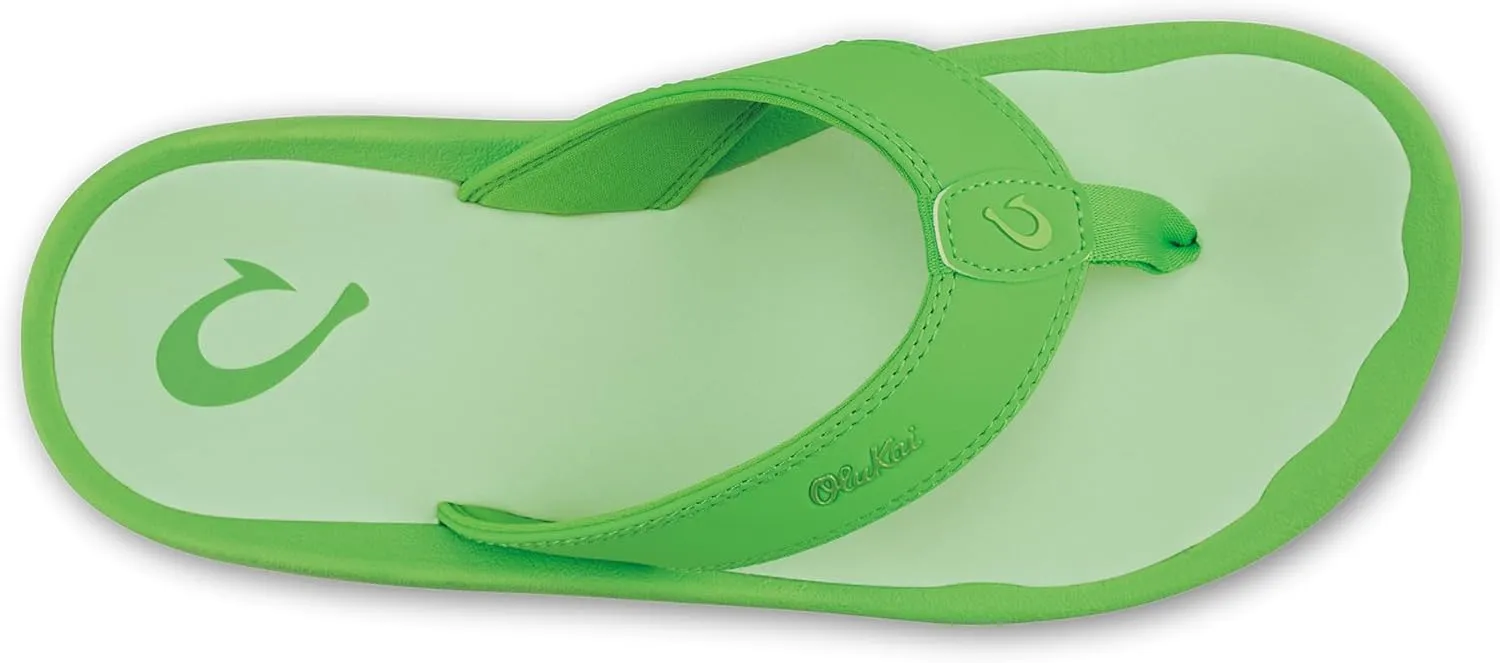 OLUKAI Ohana Men's Beach Sandals, Water Resistant Flip Flops, Arch Support & Comfort Fit, Lightweight & Durable, Enhanced Grip & Traction