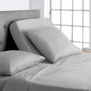 Online Bedding Linen Flex Top California King Size Bed, 800TC - Egyptian Cotton 18" Deep Pocket - Split Top King Sheets for Sleep Number Bed (4 Pcs) Flex Head Cal-King 32" Top Split Sheet - Silver