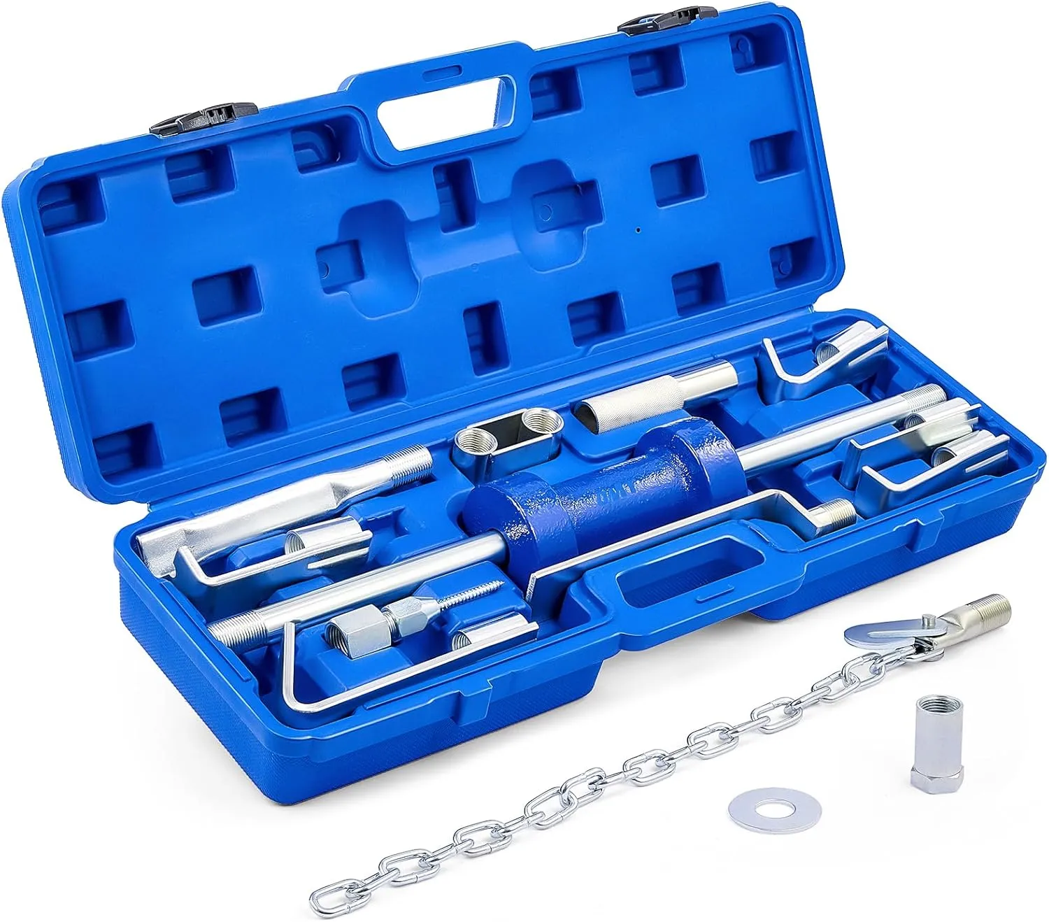 Orion Motor Tech Heavy Duty Slide Hammer Dent Puller Set, Auto Body Removal Kit With 9 Attachments, 14pc Car Remover Tools for Cars Trucks More