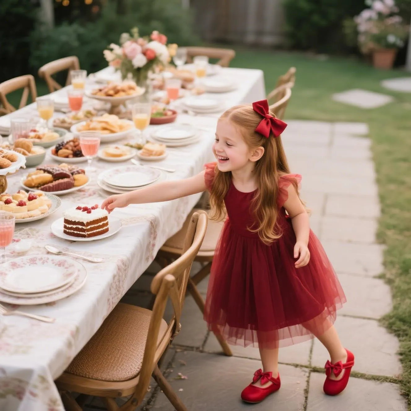 Otter MOMO Toddler Little Girls Princess Shoes Mary Jane Ballerina Flats Flower Girl Dress Shoes