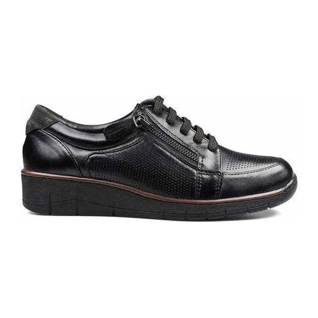 Padders 3446 Ivy Lace Up Trainer - Black Leather