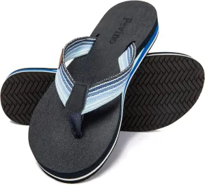 Pevino Women's Orthotic Flip Flops,Casual Comfortable Yoga Mat Thong Sandal with Arch Support