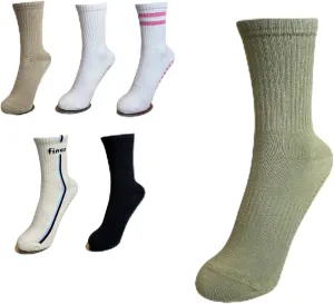 Pilates Grippy Socks with Grips for Women Yoga Non Slip Long Socks for Pure Barre, Ballet,Dance Workout
