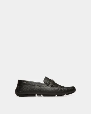 Pilot Driver in Black Grained Leather