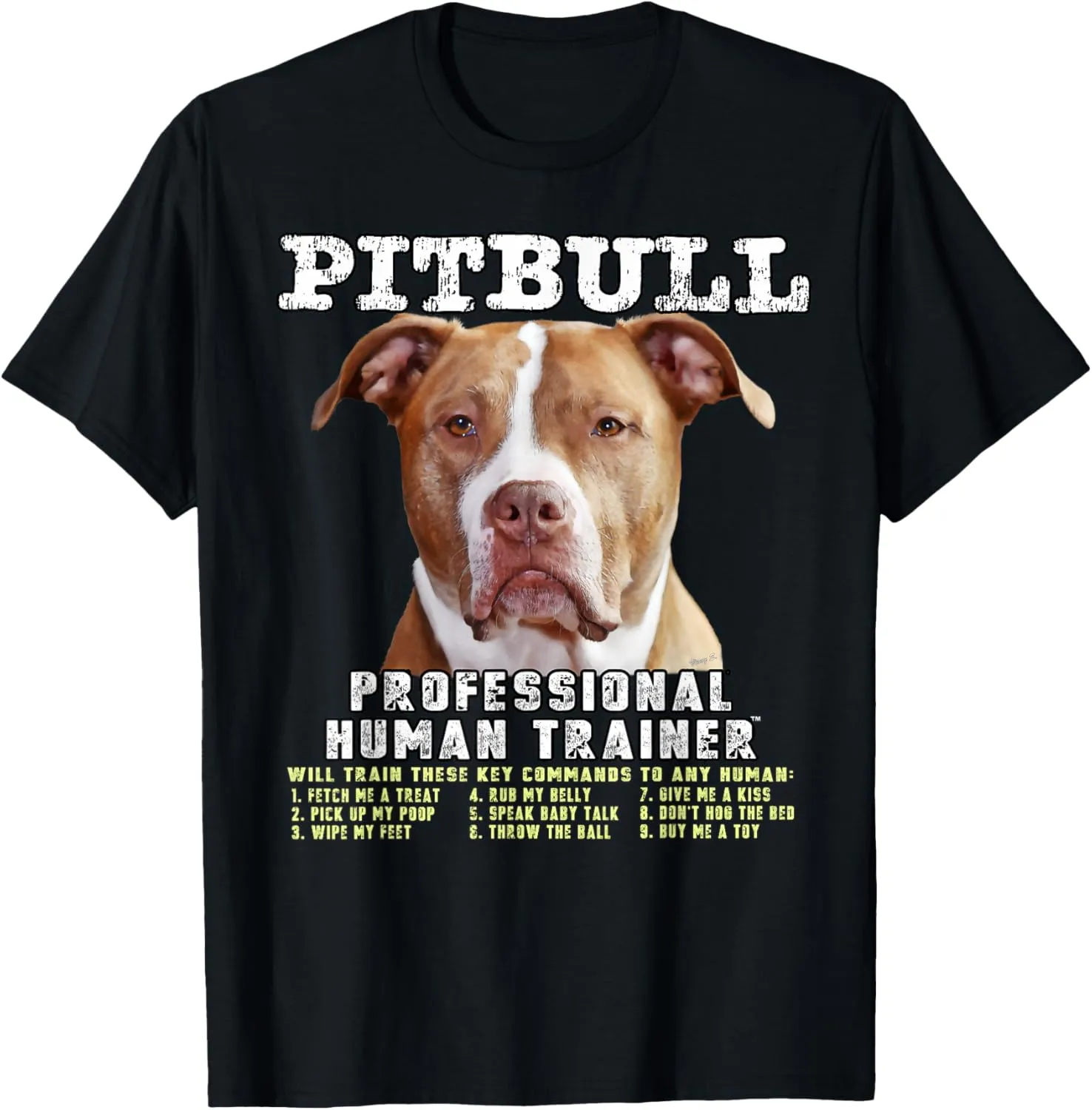 Pit Bull Pittie Owner Lover Professional Human Trainer Gift T-Shirt