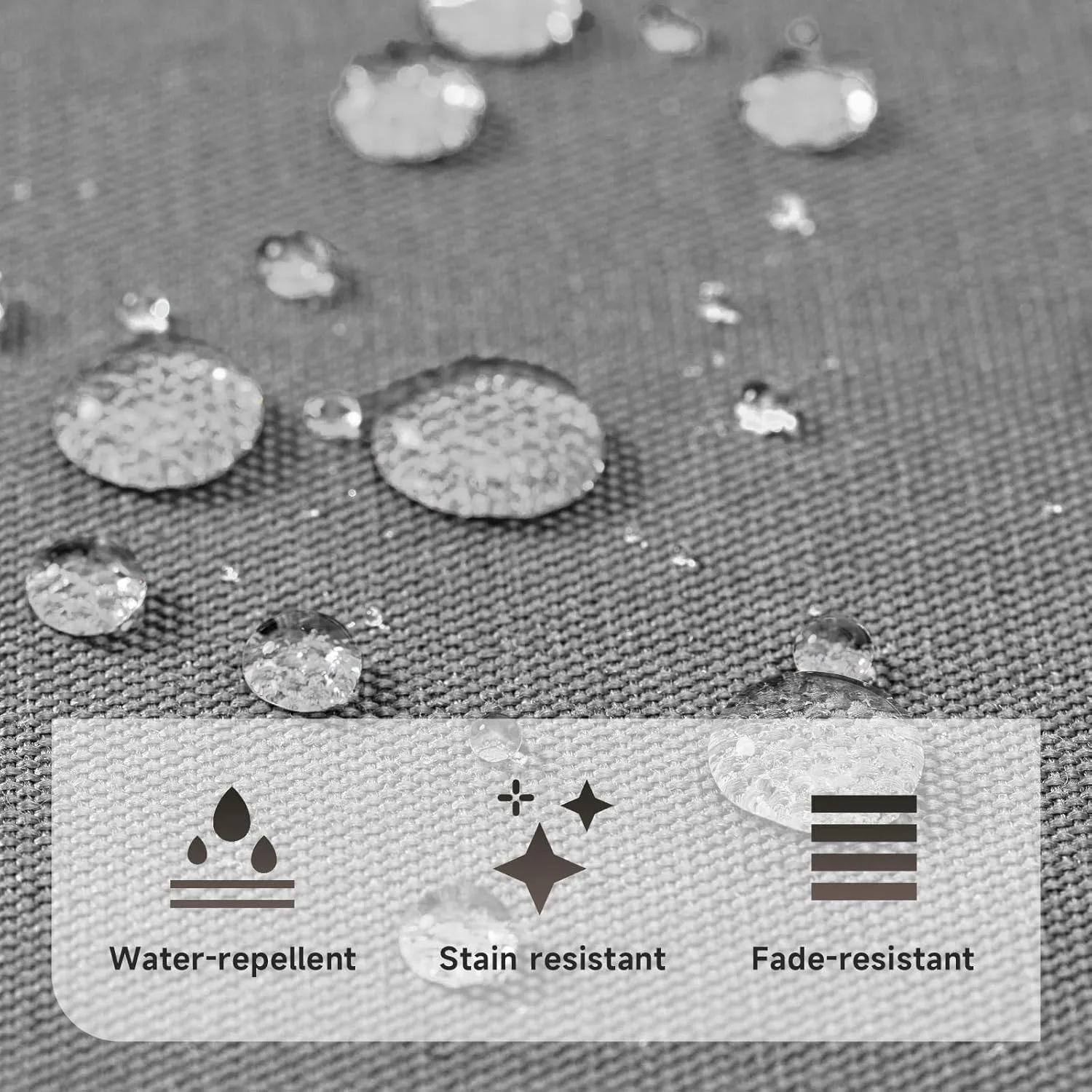 PNP FKJP 2 Pack Outdoor Chair Cushion 20" X 20" X 4", Waterproof Outdoor Seat Cushions with Non-Skid Ties,Grey (Cushion   Cover)