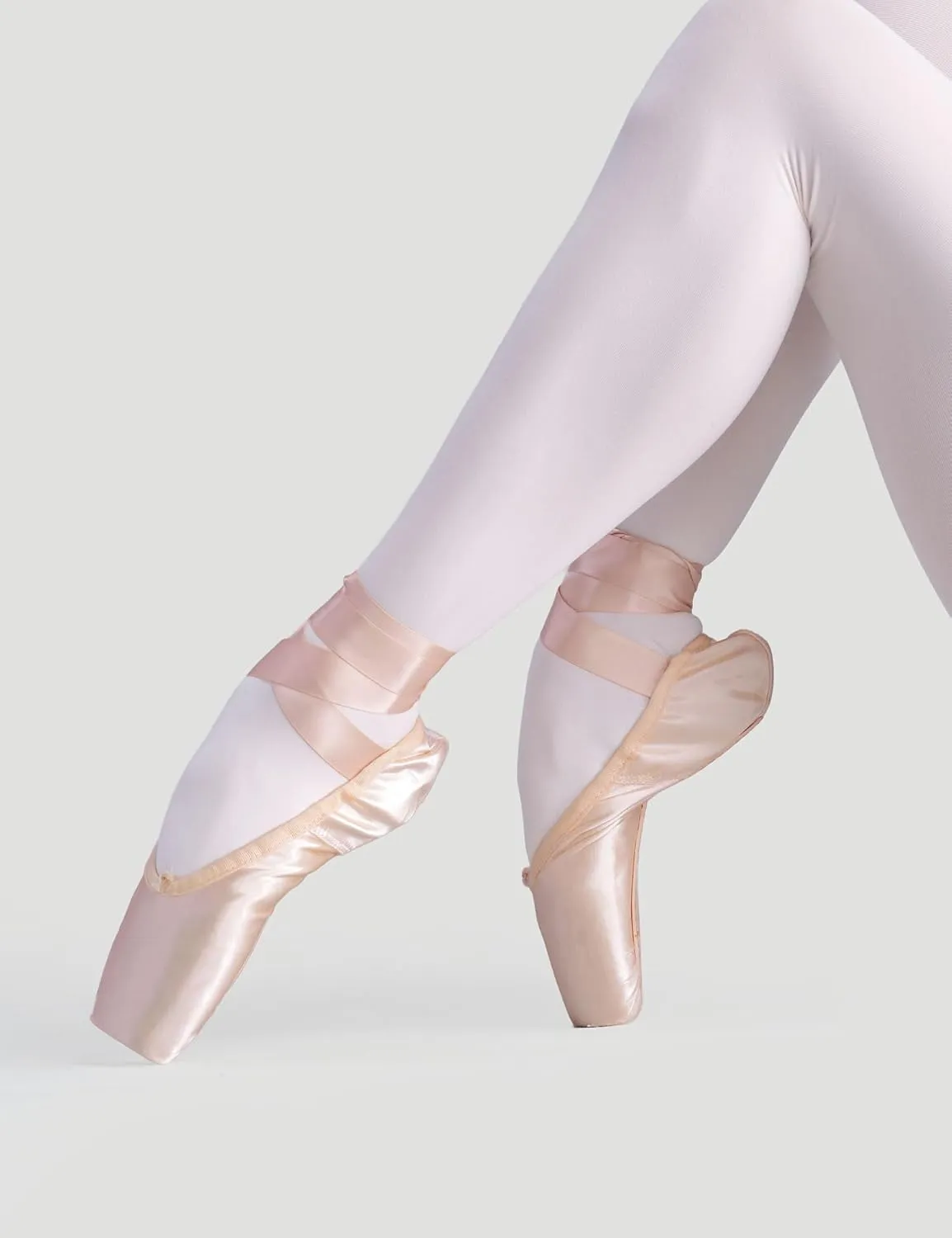 Pointe Shoes, Pink Pointe Shoes for Girls and Women with Ballet Toe Pads/Elastic Band