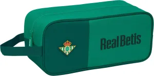 Real BETIS BALOMPIÉ Medium Shoe Bag, Multipurpose, Sports, Extracurricular, Football, Comfortable and Versatile, 34 x 14 x 15 cm, Sea Green, M, Casual, Green (sea green), M, Casual