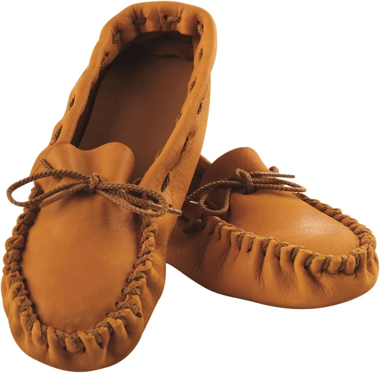 Realeather Adult Moccasin Leathercraft Kit, 4-5, Golden Tan