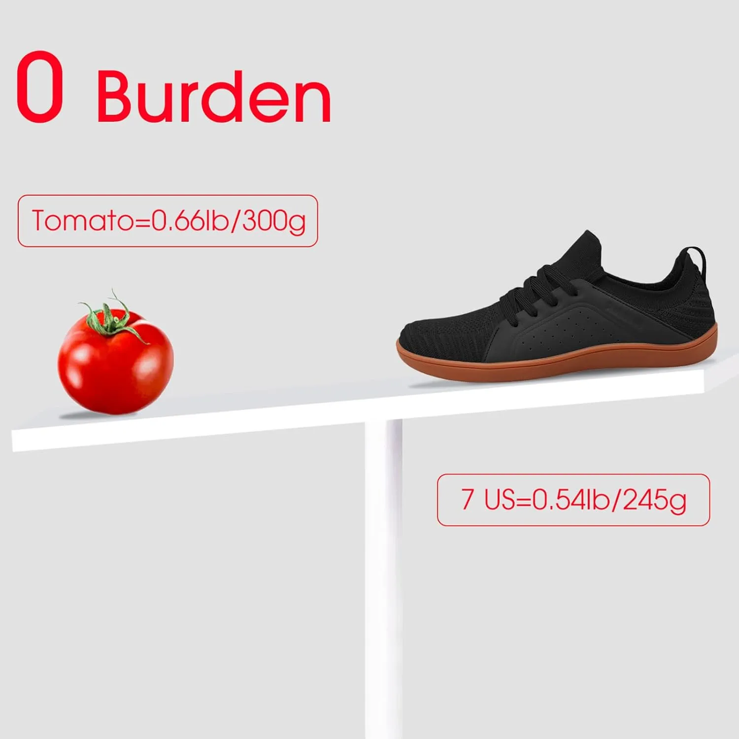 relxfeet Men's Barefoot Shoes Minimalist Cross-Trainer Shoes Wide Toe Walking Shoes Zero Drop Sole Trail Running Sneakers